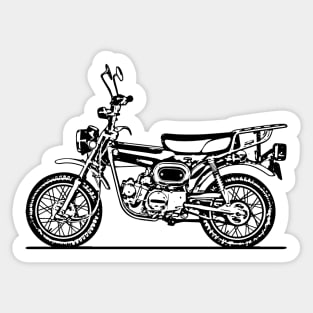 ST90 Mini Bike Sketch Art Sticker